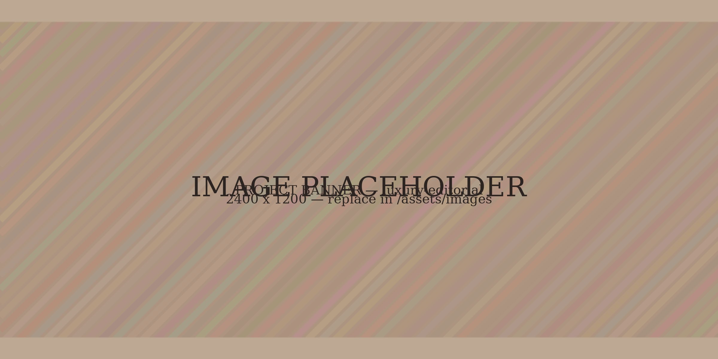 Luxury Editorial — project banner